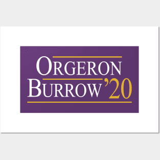 Orgeron Burrow ‘20 Posters and Art